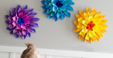 cvijeće od papira u boji